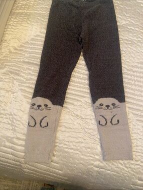 Garage Dark Gray & Cream Seal Leggings for Kids